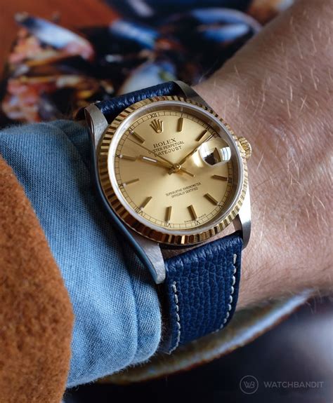 how to adjust rolex leather strap|rolex datejust strap guide.